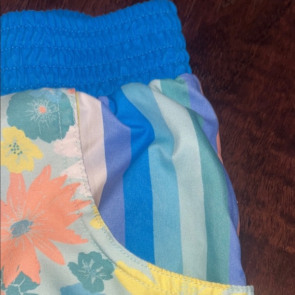 Matilda Jane Boys Floral Patterned Shorts with Blue Waistband - Picture 2 of 7